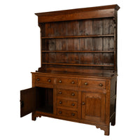 Antique 18th Century Georgian Oak Inlaid Welsh Dresser Plate Rack Sideboard 1780