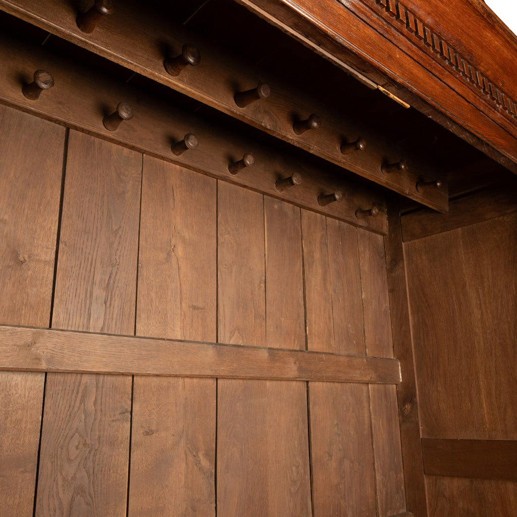 Antique 18thC Georgian Oak Welsh Livery Housekeepers Press Cupboard Cabinet 1740