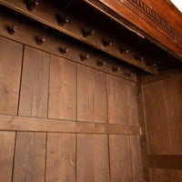 Antique 18thC Georgian Oak Welsh Livery Housekeepers Press Cupboard Cabinet 1740