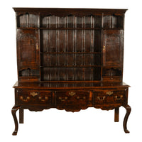 Antique All Period Georgian Queen Anne Carved Oak Welsh Dresser Plate Rack 1750