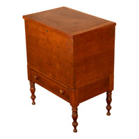 Antique American Federal Sheraton Middle Tennessee Cherry Plantation Sugar Chest 1820