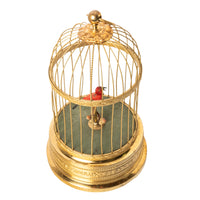 Antique German Singing Bird in a Cage Music Box Automaton by Karl Griesbaum 1930