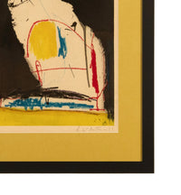 American Abstract Expressionist Color Pochoir "Capriccio" Signed Numbered 80/200 by Robert Motherwell,  1961