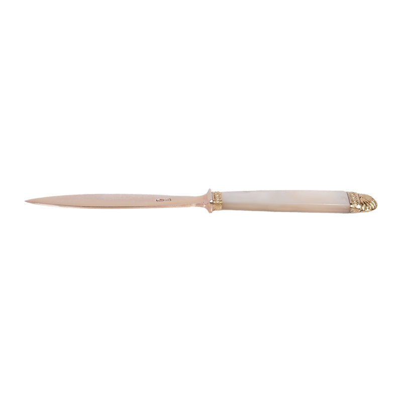 Antique Russian Imperial Romanov Silver Gilt Letter Opener Czar Nicholas II 1870