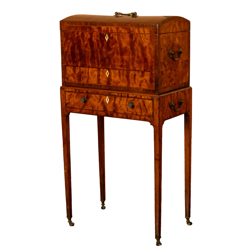 Antique George III Neoclassical Mahogany Chest Stand Cabinet Ince & Mayhew 1790