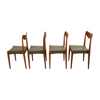 Four Mid Century Modern Danish "Bambi" Chairs Rolf Rastard & Adolf Relling 1960