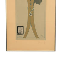 Pop Art Silk Screen Print and Collage "Clothespin Brancusi's Kiss" Philadelphia by Claes Oldenburg, 1972