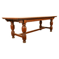 Antique 19th Century Country Farmhouse Refectory Dining Table 1860 Seats 10-12, Circa 1860