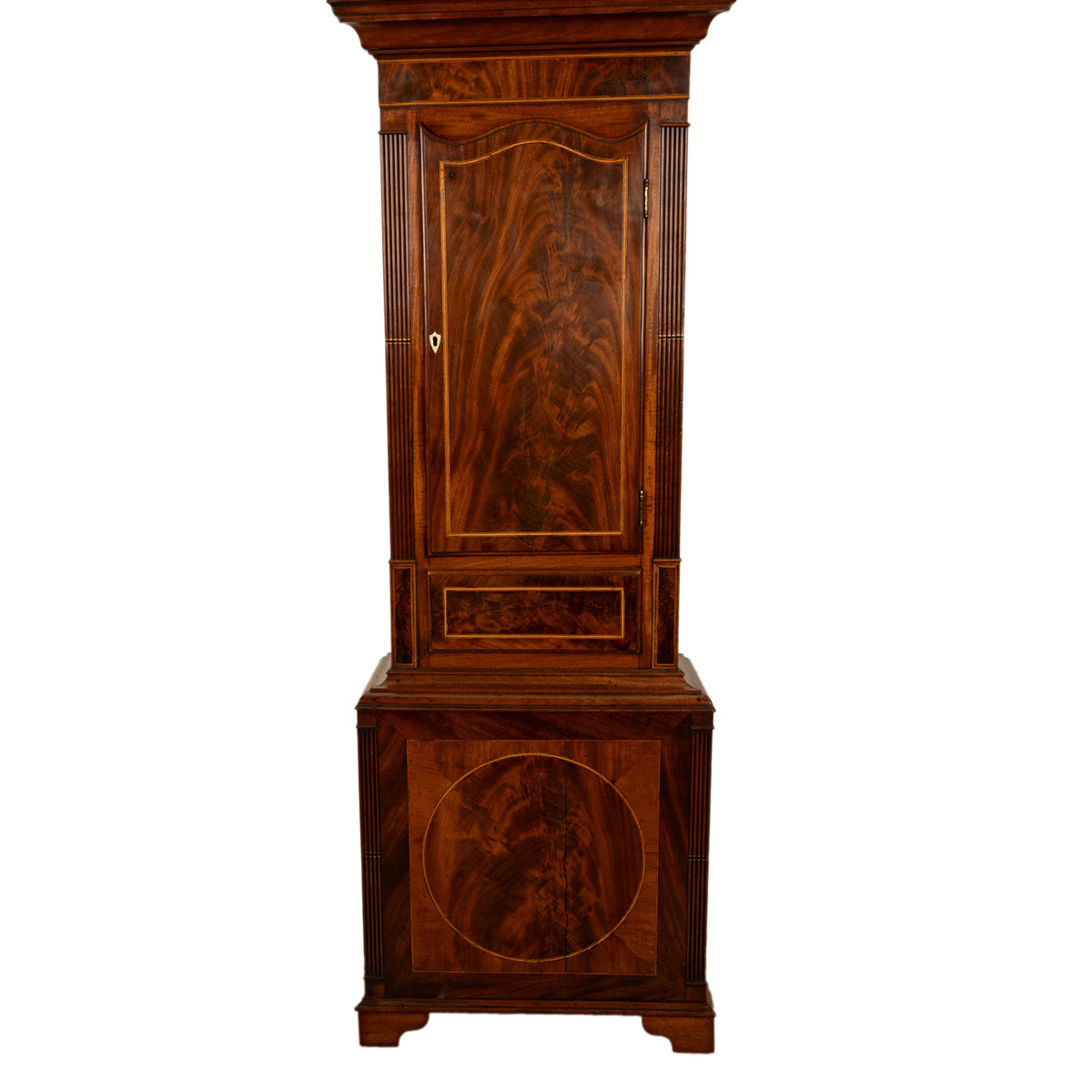 Antique Georgian Tall Case 8 Day Grandfather Clock Joseph Thompson of Whitehaven Circa 1820