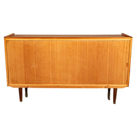 Mid Century Danish Modern 2 Door Teak Credenza Cabinet Jydsk Mobelindustri 1960