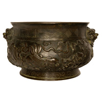 Antique 18th Century Cast Bronze Chinese Qing Dynasty Censer Xuande Mark, Circa 1780
