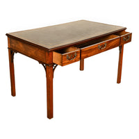 Antique Regency Mahogany Library Table Leather Top Partners Writing Desk 1820