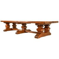 Antique 19th Century Monumental Italian Walnut Refectory Dining Table Circa 1820, Seats 16+