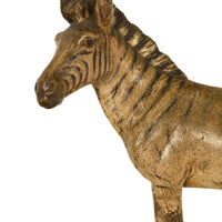 Antique Austrian Franz Bergman Cold Painted Bronze Zebra Quagga Sculpture Statue, 1900