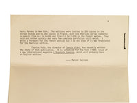 Original Colored Cubist Imaginary Portrait Signed Numbered by Pablo Picasso, 1969 with Marcel Salinas Letter