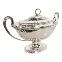 Antique George III Sterling Silver Soup Tureen Cover Benjamin Laver London 1787