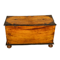 Antique 18th Century Dutch Colonial East India Co Teak & Brass VOC Chest 1740