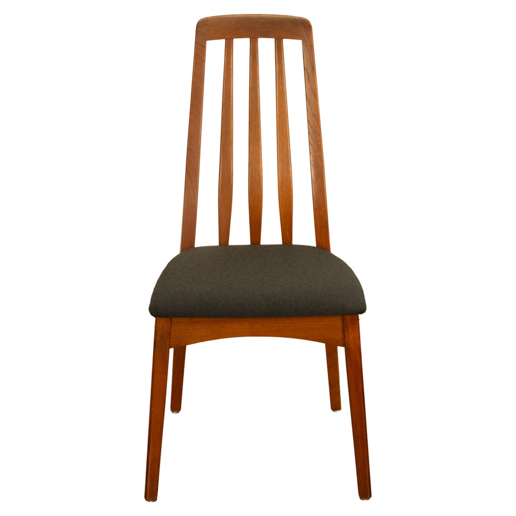 Set 4 Danish Mid Century Modern "Eva" Teak Dining Chairs by Niels Koefoed 1964