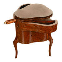 Antique French LouisXV Mechanical Tulipwood Dressing Table de Toilette Desk 1800