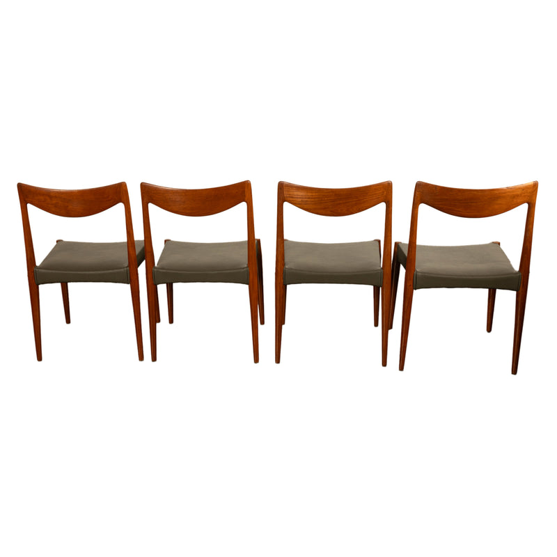 Four Mid Century Modern Danish "Bambi" Chairs Rolf Rastard & Adolf Relling 1960