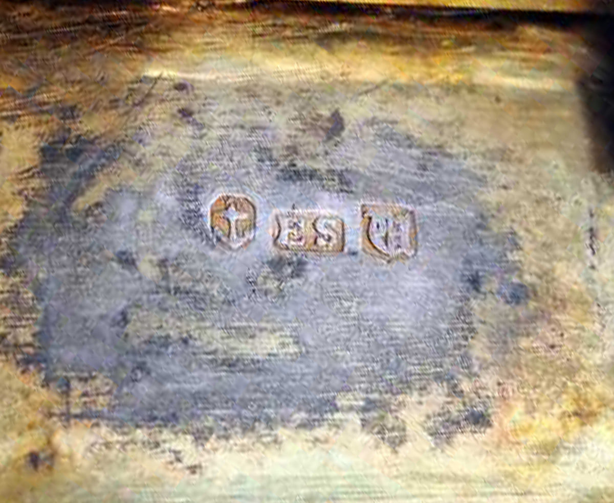 Antique Sterling Silver Gilt Engraved Vinaigrette Birmingham Edward Smith 1839