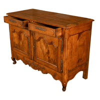 Antique 18th C French Provincial Louis XV Carved Walnut Sideboard Buffet 1780