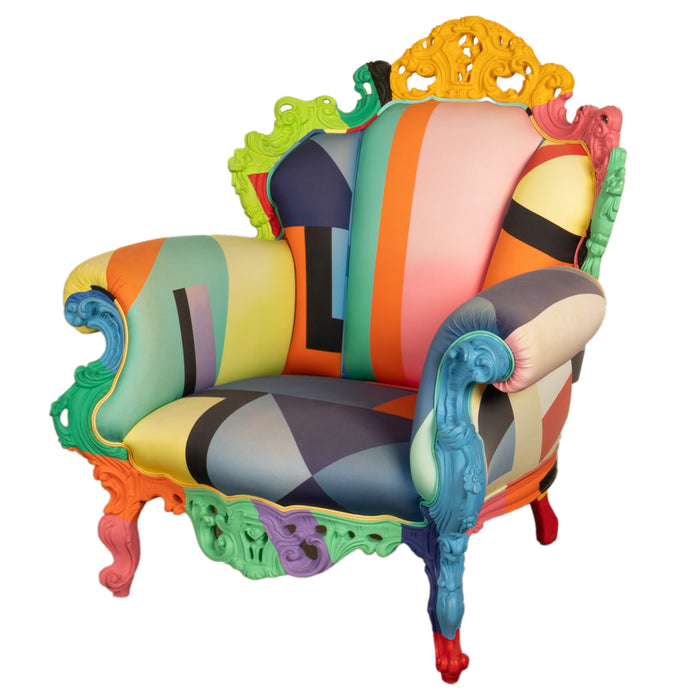 Italian Postmodern Proust Geometrica Armchair Alessandro Mendini by Cappellini