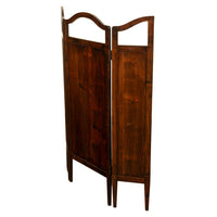 Antique Art Nouveau Mahogany Painted Fire Folding Screen Liberty Co London 1900