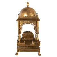 Large Antique East Indian Brass Hindu Altar Temple Statue Shrine Mandir 1880