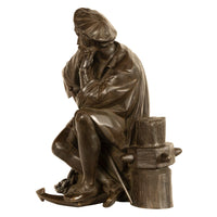 Fine Antique French School Bronze Sculpture Statue of Christopher Columbus 1870