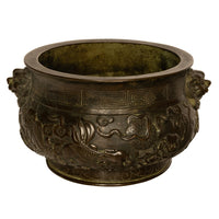 Antique 18th Century Cast Bronze Chinese Qing Dynasty Censer Xuande Mark, Circa 1780