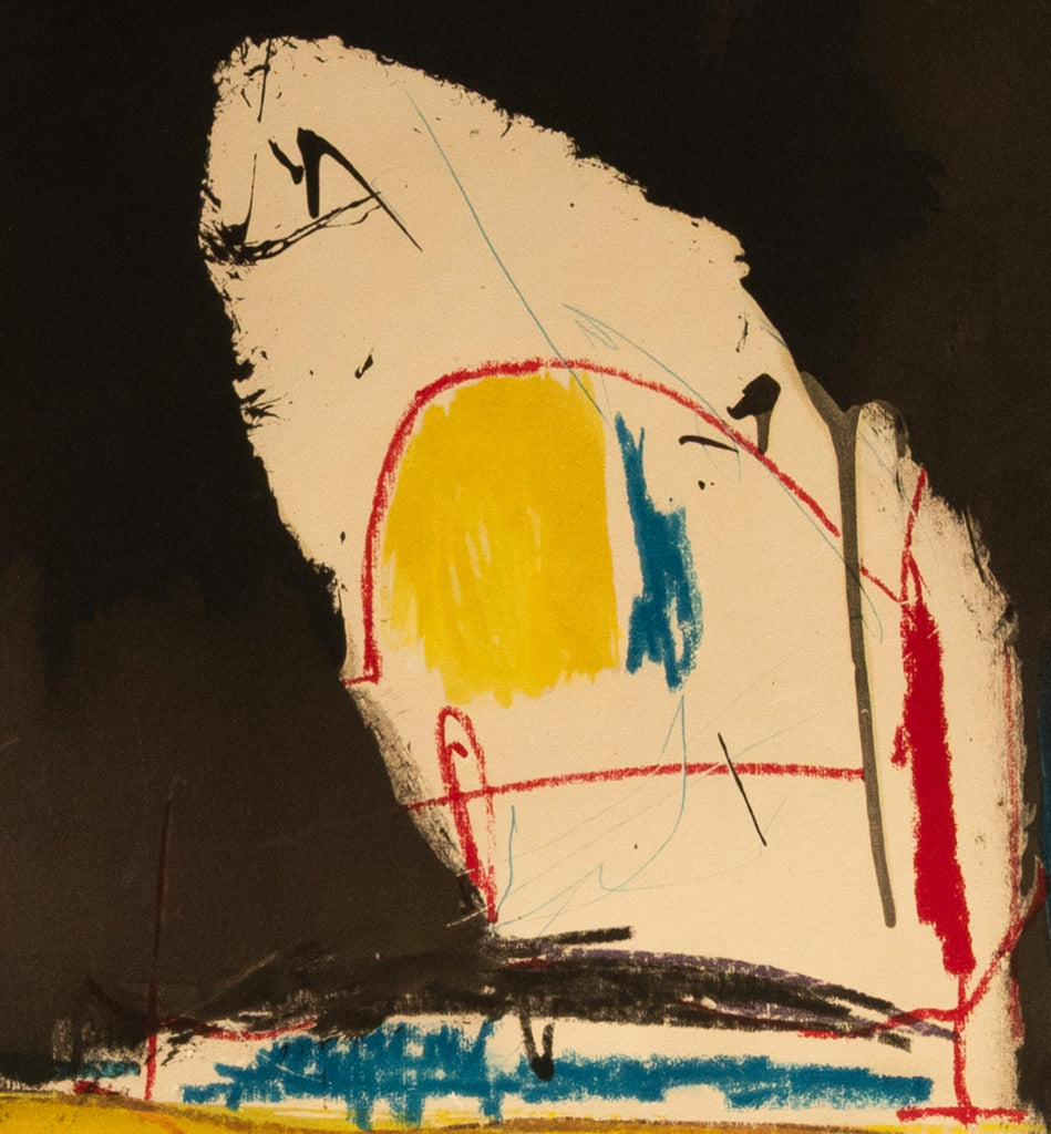 American Abstract Expressionist Color Pochoir "Capriccio" Signed Numbered 80/200 by Robert Motherwell,  1961