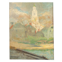 American Impressionist Oil Painting Provincetown Cape Cod Massachusetts by Gerrit Beneker, 1915