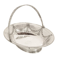 Antique Georgian Sterling Silver Pierced Basket by Richard Morton Sheffield 1778