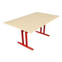 Mid Century Modern Danish Six Safari Chairs Dining Table Set by Erik Wørts 1960s