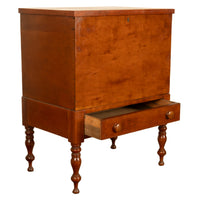 Antique American Federal Sheraton Middle Tennessee Cherry Plantation Sugar Chest 1820