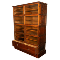 Antique Mercantile Store Shop Display 18 Drawer Pine Haberdashery Cabinet 1900