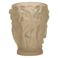 Rene Lalique Large Art Deco Opalescent Glass Crystal Vase Bacchantes Signed 1927