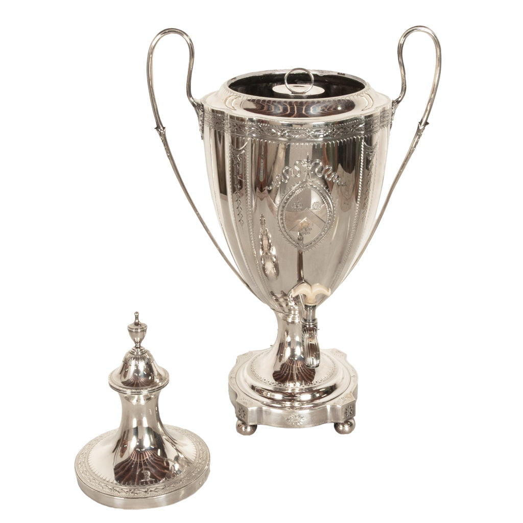 Antique Monumental Georgian Sterling Silver Samuel Godbehere & Edward Wigan Tea Urn London 1789