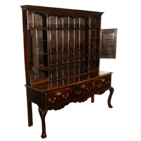 Antique All Period Georgian Queen Anne Carved Oak Welsh Dresser Plate Rack 1750