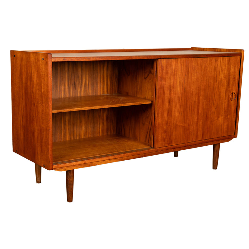 Mid Century Danish Modern 2 Door Teak Credenza Cabinet Jydsk Mobelindustri 1960