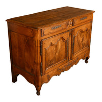 Antique 18th C French Provincial Louis XV Carved Walnut Sideboard Buffet 1780