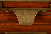 Antique Edwardian Walnut Six Drawer Shannon Filing Cabinet Co New York 1910