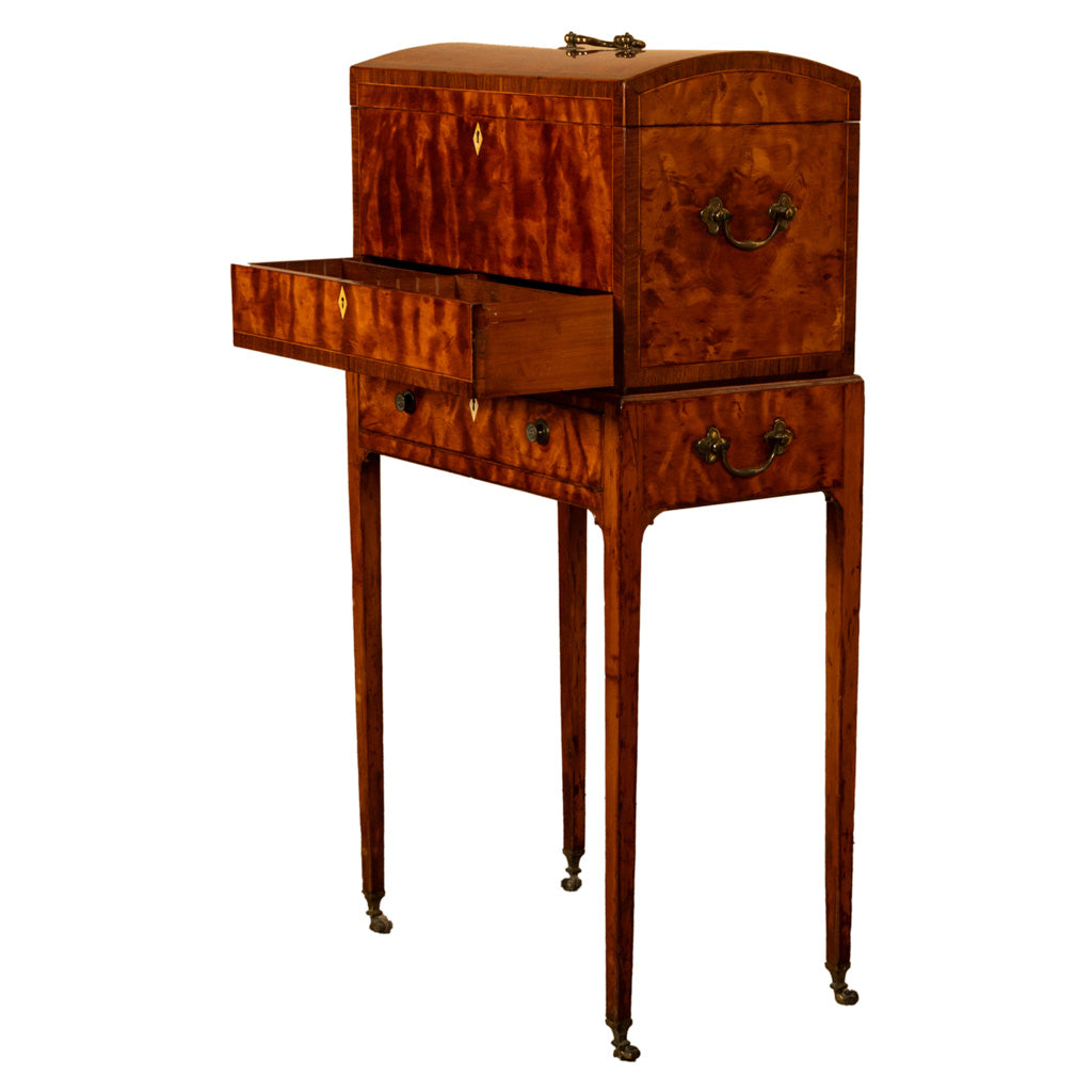 Antique George III Neoclassical Mahogany Chest Stand Cabinet Ince & Mayhew 1790
