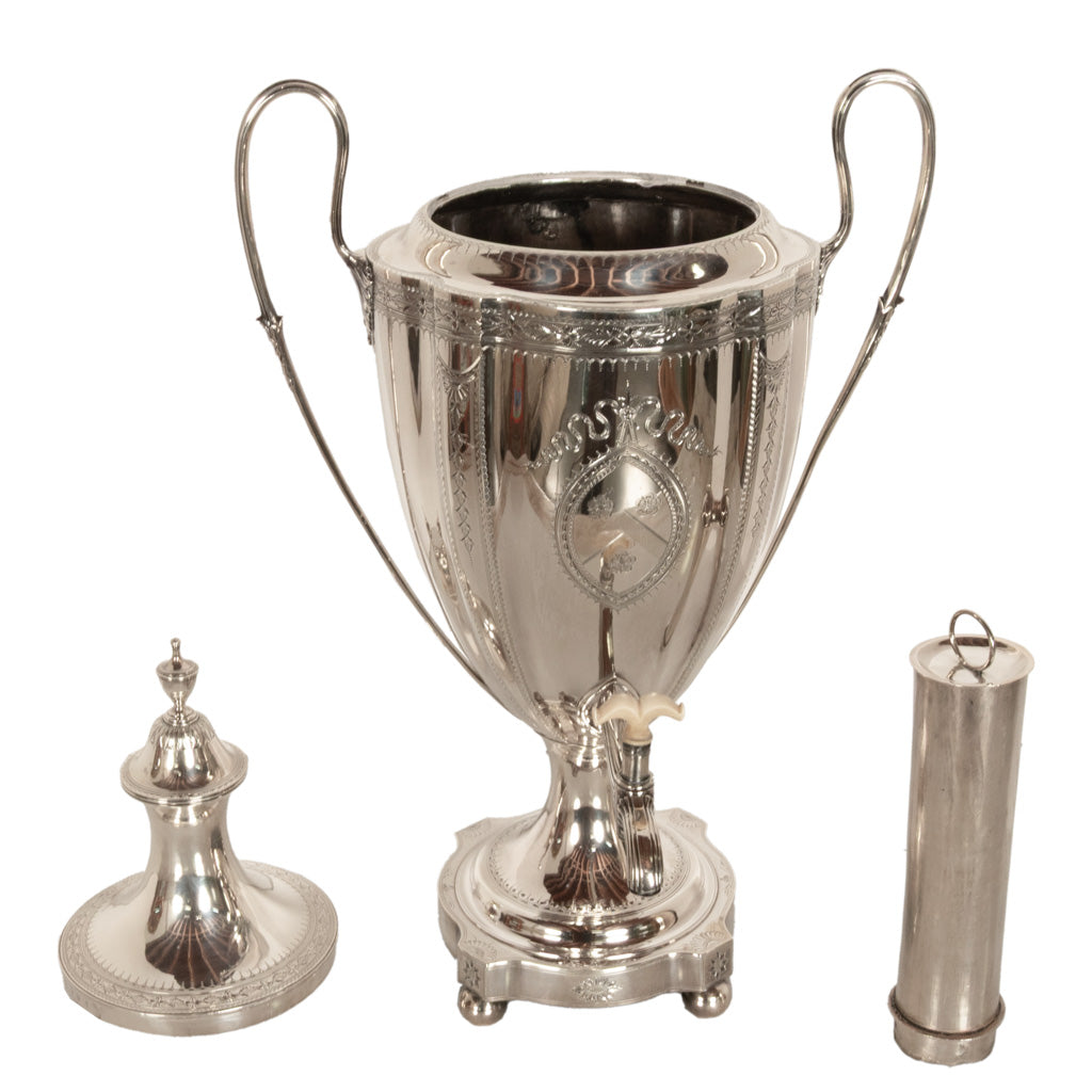 Antique Monumental Georgian Sterling Silver Samuel Godbehere & Edward Wigan Tea Urn London 1789