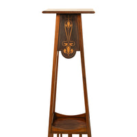 Antique Art Nouveau Inlaid Mahogany Leonard Wyburd Liberty & Co Plant Stand 1905