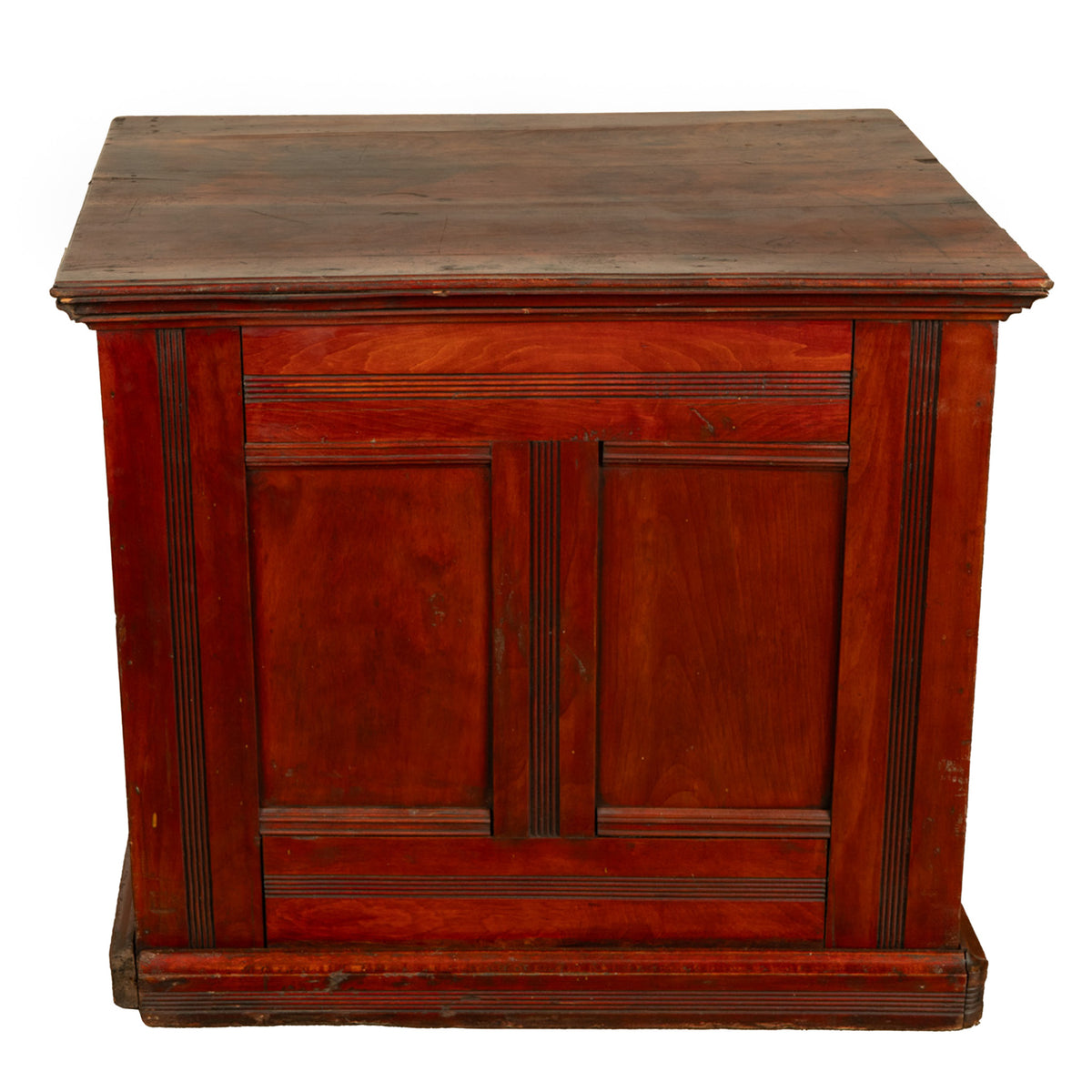 Antique Eastlake Clark's Walnut Mercantile Store Advertising Thread Cabinet 1880