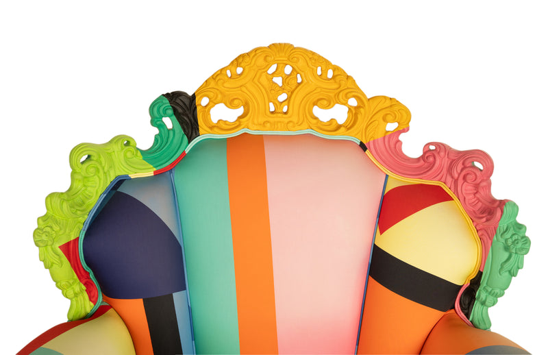 Italian Postmodern Proust Geometrica Armchair Alessandro Mendini by Cappellini