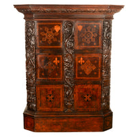 Antique Flemish / Dutch Walnut Marquetry Royal Manuscript Cabinet, circa 1680