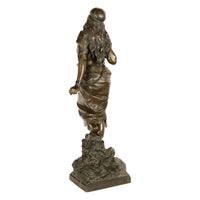 Antique French Art Nouveau Bronze Figure Statue Sculpture "Prise de Corsaire" Emmanuel Villanis 1900